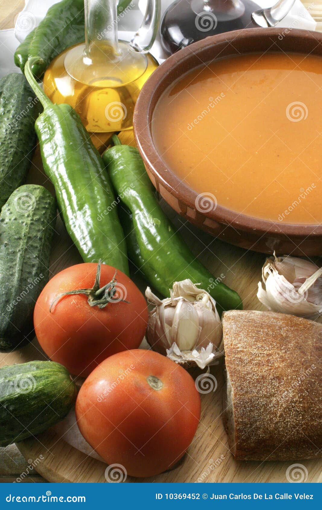 Cold soup gazpacho stock photo. Image of garlic, olive 10369452