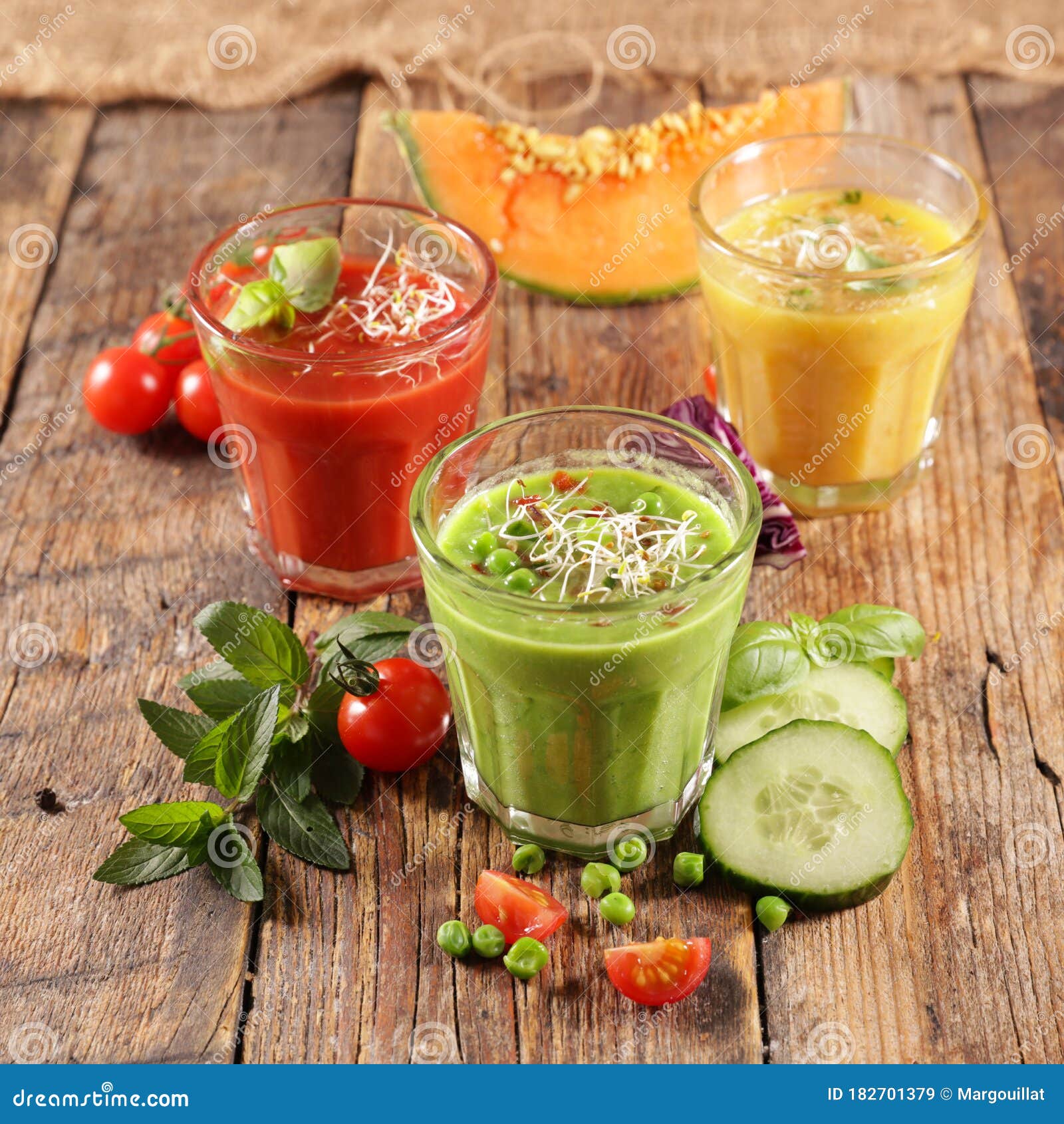 Gazpacho or Vegetable Smoothie Stock Image - Image of assortment, vegan ...