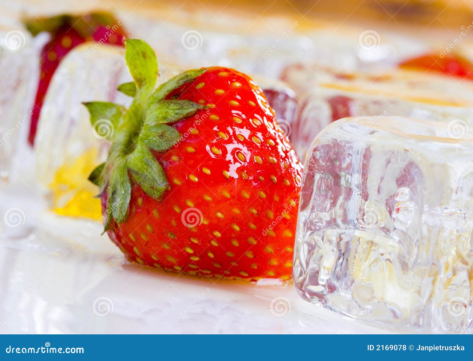 Cold Strawberries with Honey Stock Photo Image of strawberries