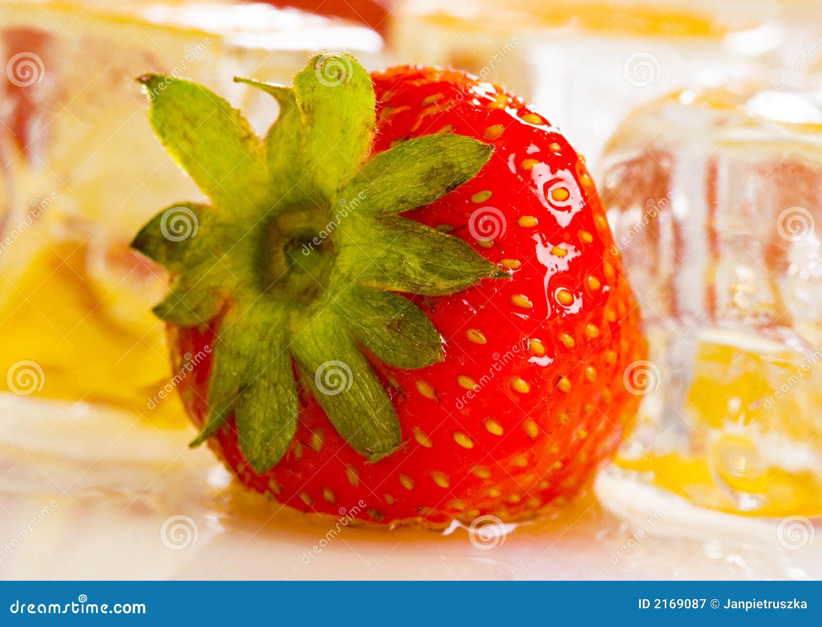 Cold Strawberries with Honey Stock Image Image of nectar, nutrition