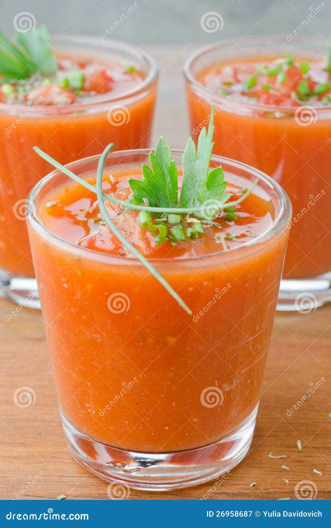 Cold tomato soup stock image. Image of bowl, bowls, drink 26958687