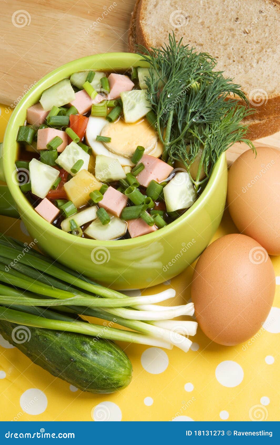 Cold vegetarian dish stock image. Image of bread, flavor 18131273