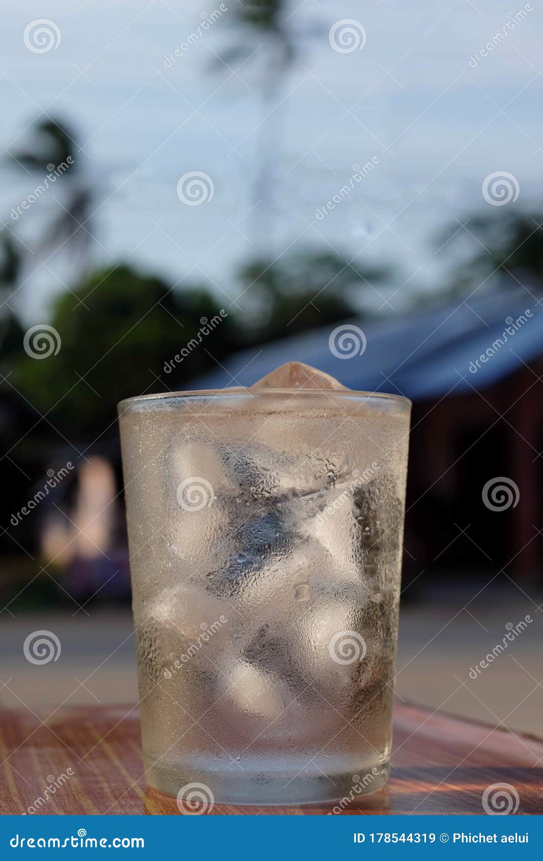 Cold Water Quenches Thirst during Hot Weather. Stock Image Image of