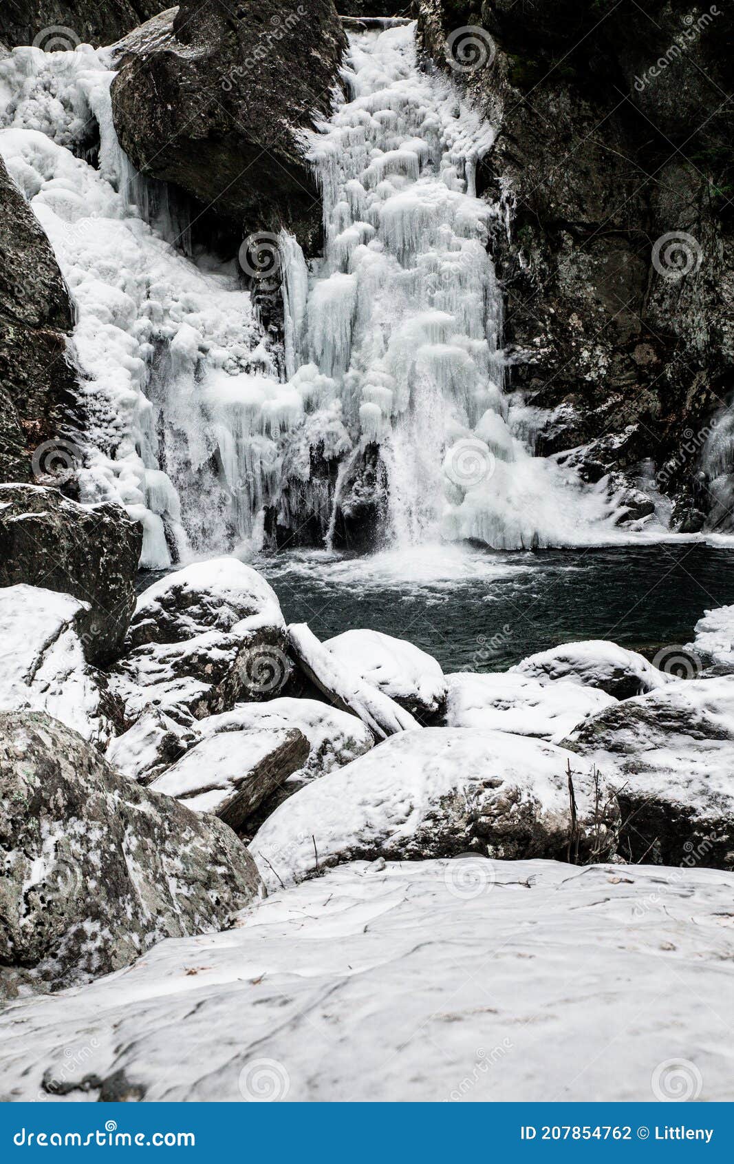 Cold Winter Landscape At Bish Bash Falls Stock Photo Image Of Water Camping