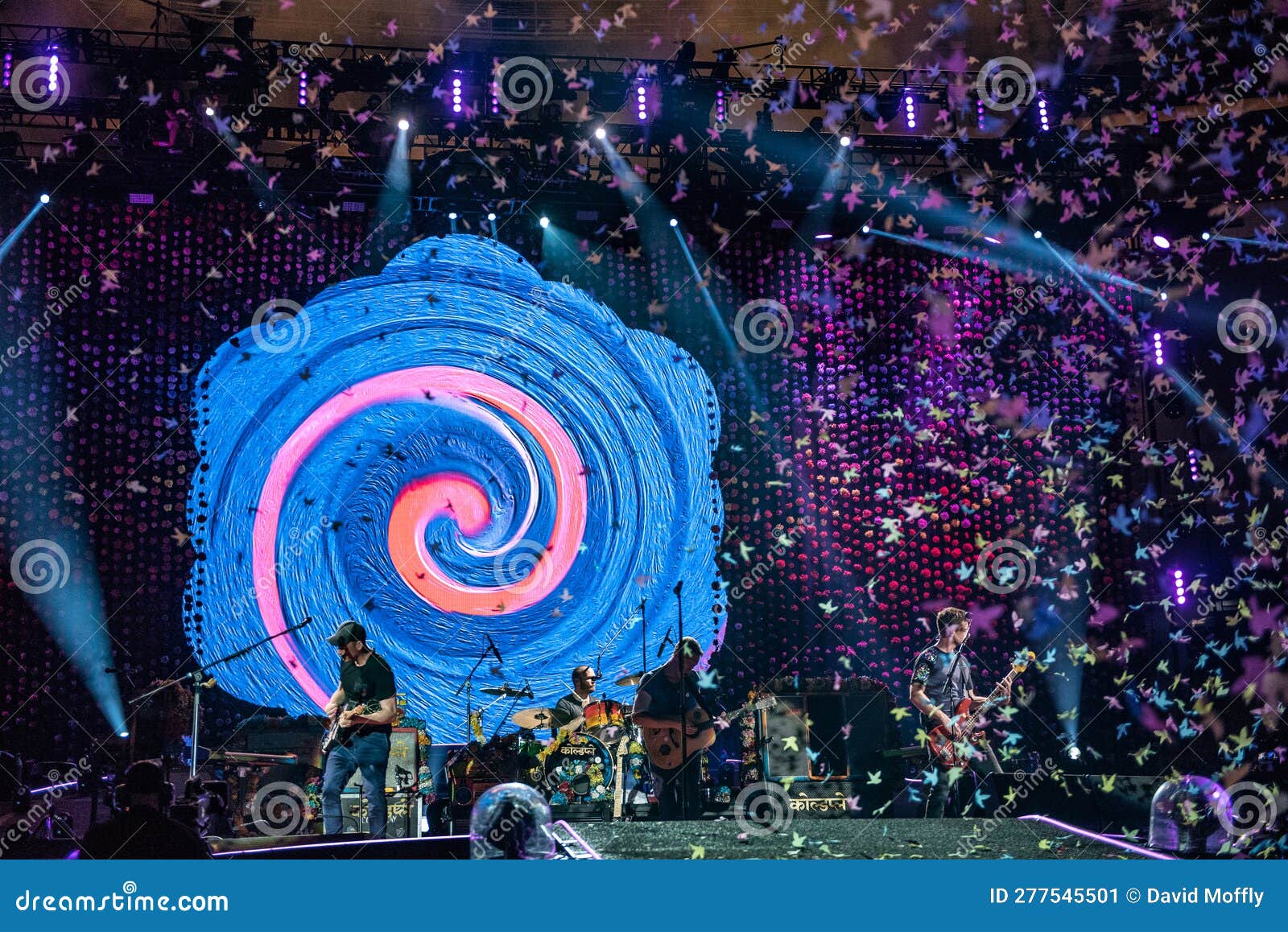 Coldplay in Concert at Hard Rock Stadium in Miami Editorial Photo
