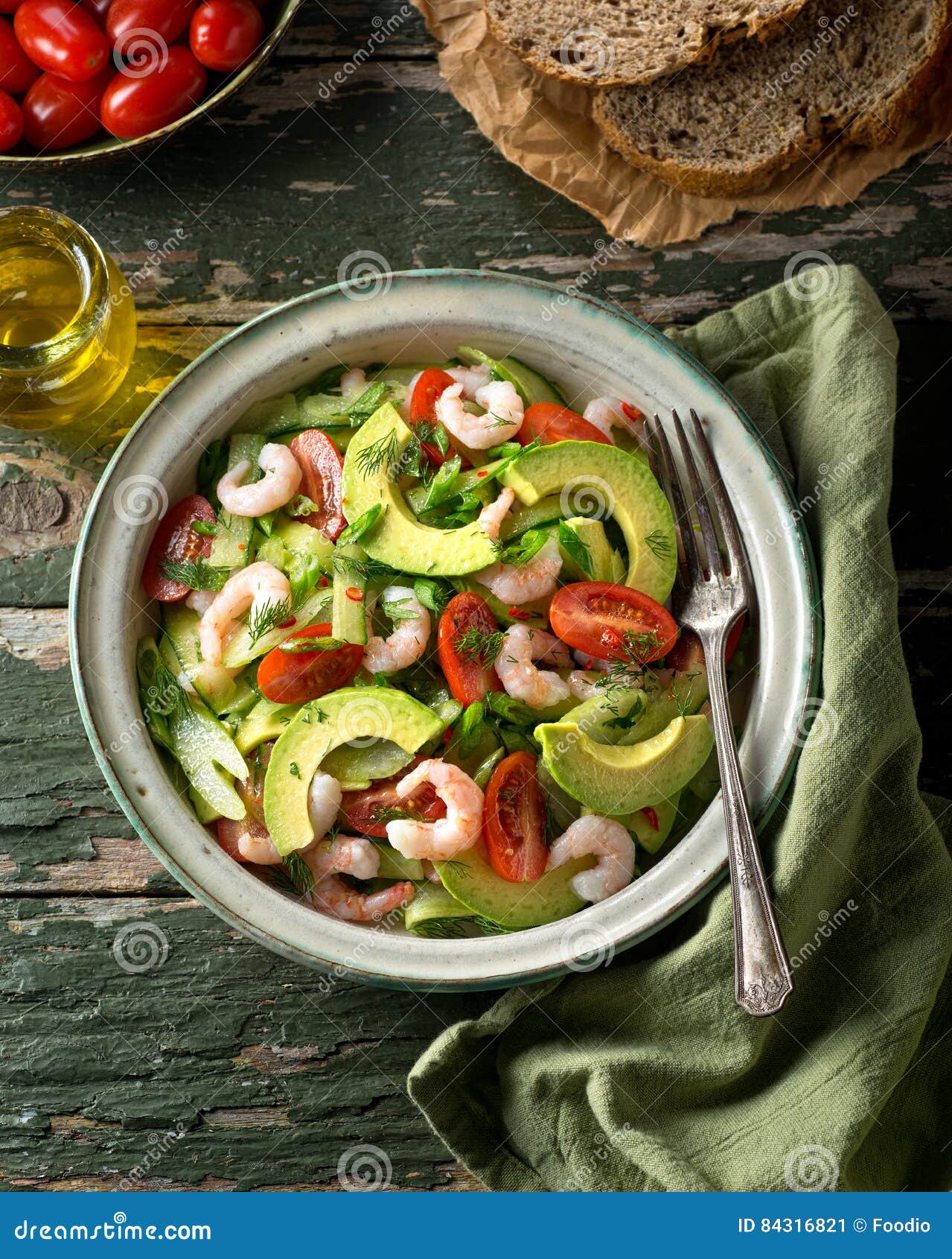 coldwater shrimp and avocado salad