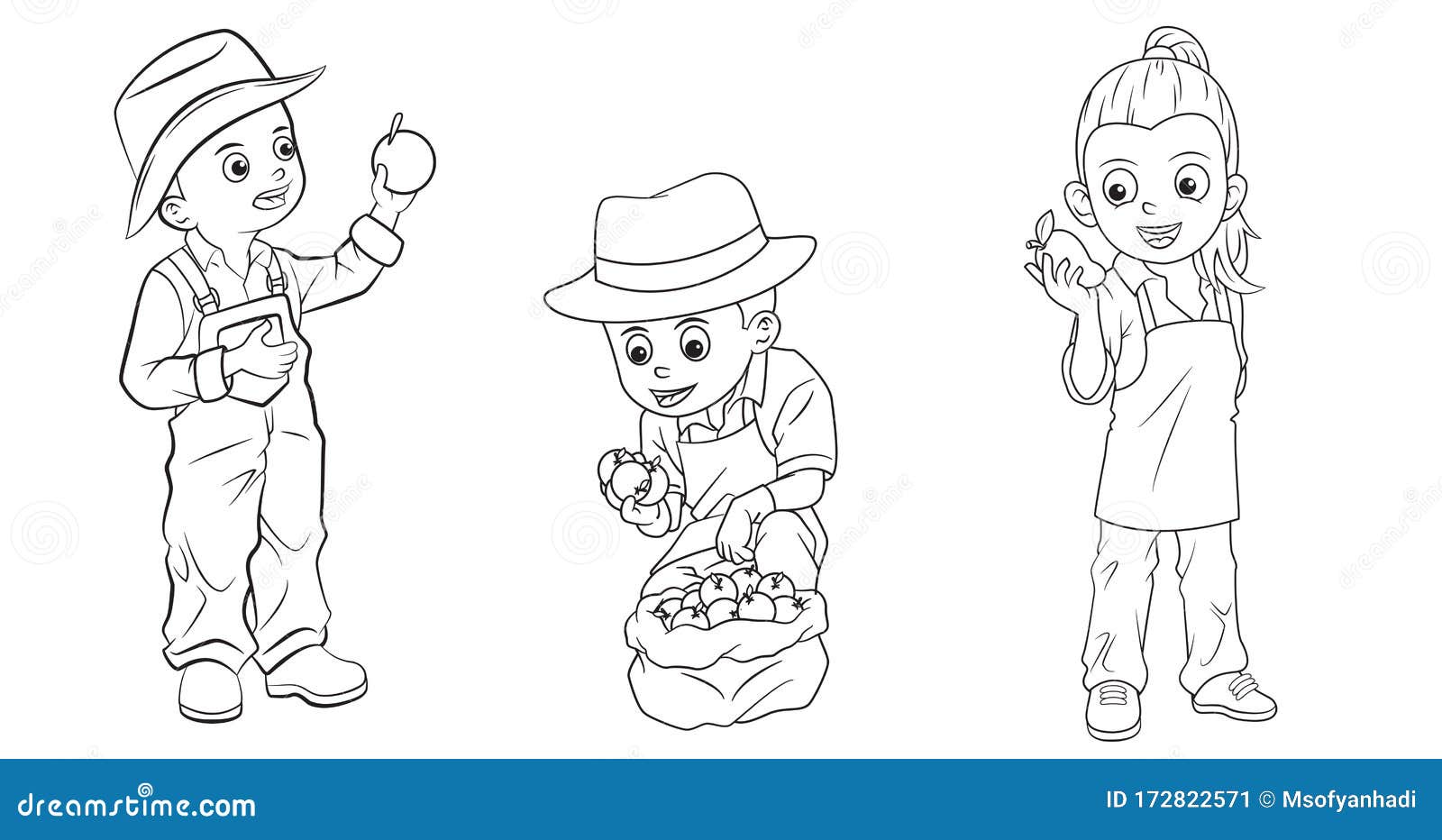 Vetores de Desenho Linear Infantil Para Colorir Livro Carregador