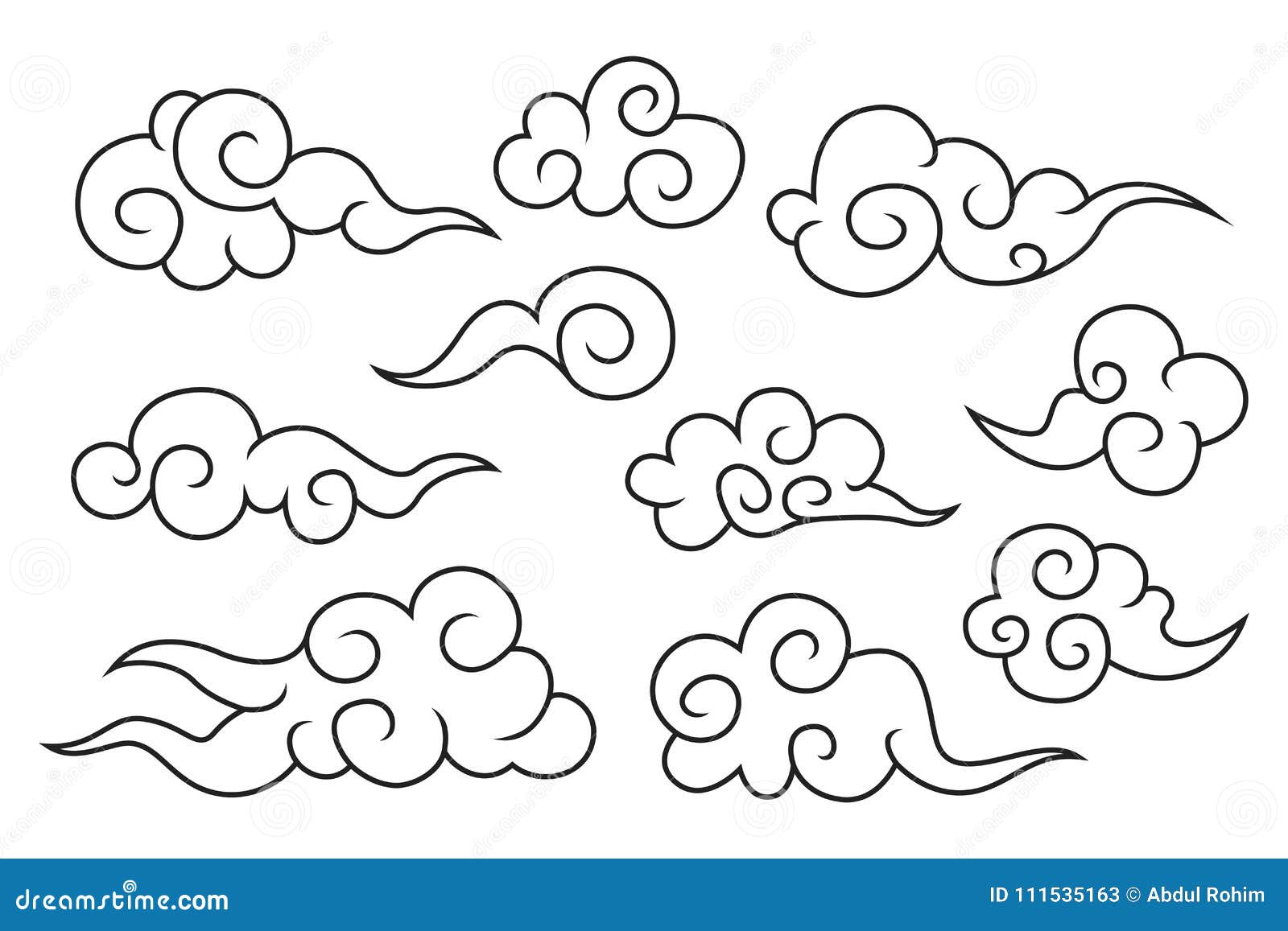 Nuvens Chinesas Logotipo Modelo Vector Símbolo Natureza Royalty Free SVG,  Cliparts, Vetores, e Ilustrações Stock. Image 160008706