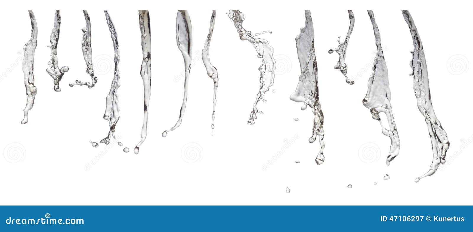 Colección De Chorros De Agua Imagen de archivo - Imagen de plata,  transparente: 47106297