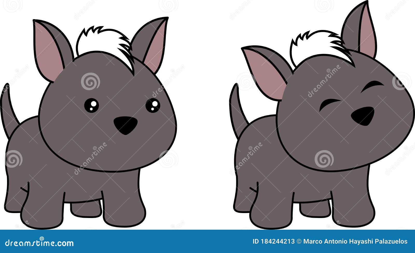 Colección De Dibujos Animados Del Perro Xoloitzcuintle Ilustración del  Vector - Ilustración de cara, latino: 184244213