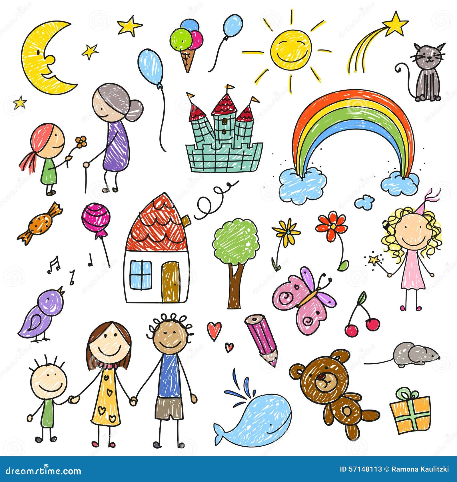 Colección De Dibujos De Los Niños Stock de ilustración - Ilustración de hermoso, hada: 57148113 Colección De Dibujos De Los Niños Stock de ilustración - Ilustración de hermoso, hada: 57148113