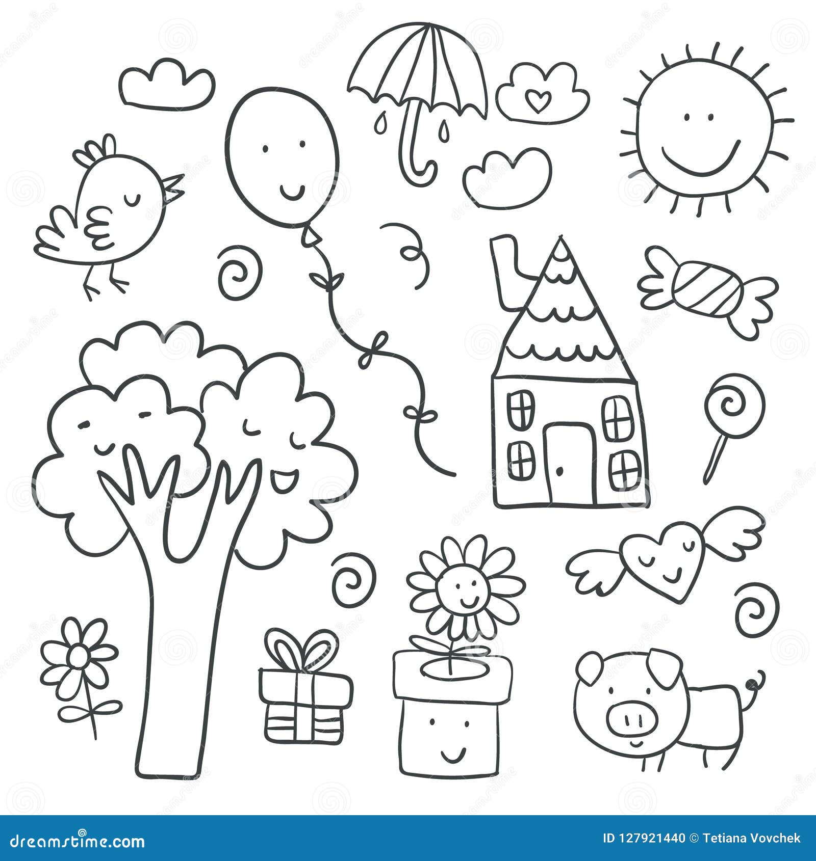 Colección De Dibujos Lindos Del ` S De Los Niños De Niños Ilustración del Vector - Ilustración de muchacha, ingenuo: 127921440 Colección De Dibujos Lindos Del ` S De Los Niños De Niños Ilustración del Vector - Ilustración de muchacha, ingenuo: 127921440