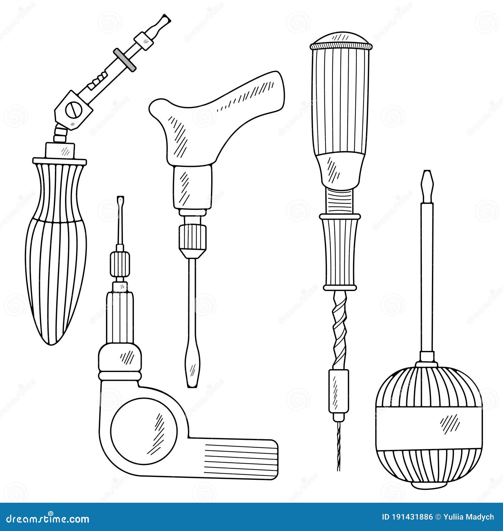 Colección De Herramientas De Mano. Caricatura Hecha a Mano Con Diferentes Elementos Del Dibujo : Un Destornillador Mecánico. En Un Stock de ilustración - Ilustración de industria, muestra: 191431886 Colección De Herramientas De Mano. Caricatura Hecha a Mano Con Diferentes Elementos Del Dibujo : Un Destornillador Mecánico. En Un Stock de ilustración - Ilustración de industria, muestra: 191431886