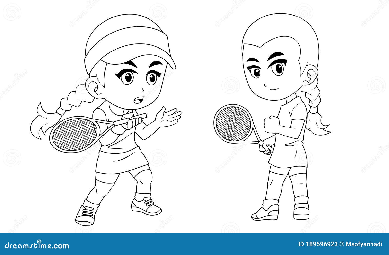 Colección De Niñas De Dibujos Animados Jugando a La Pelota De Tenis Para El Libro De Colorear Ilustración del Vector - Ilustración de colorante, contorno: 189596923 Colección De Niñas De Dibujos Animados Jugando a La Pelota De Tenis Para El Libro De Colorear Ilustración del Vector - Ilustración de colorante, contorno: 189596923