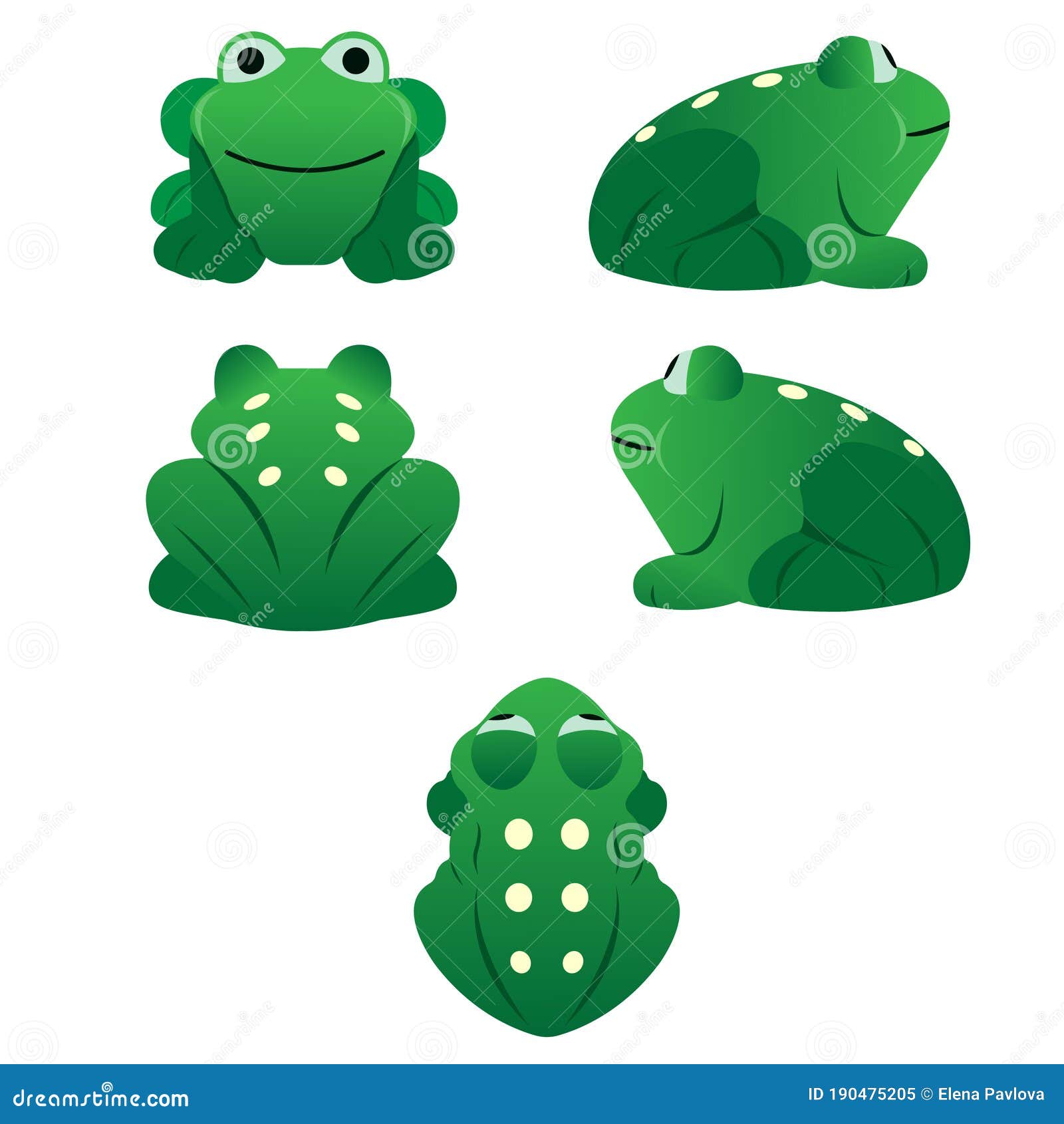 Colección de ranas verdes ilustración del vector. Ilustración de nadada - 190475205 Colección de ranas verdes ilustración del vector. Ilustración de nadada - 190475205
