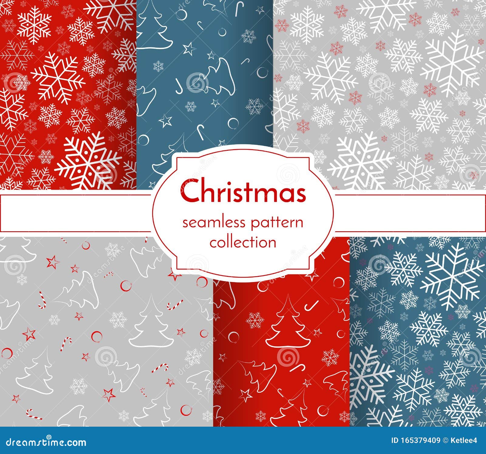 Colección Navideña Sin Fisuras Snowflake Nochebuena Juguete Dulces Dulces  Dulces Dulces Dulces Año Nuevo Año Navidad Fondo Navide Ilustración del  Vector - Ilustración de creativo, rojo: 165379409