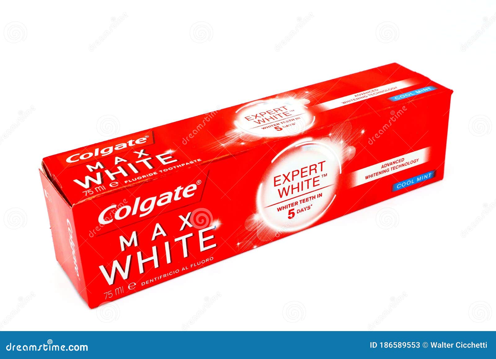 Colgate Max White Toothpaste Produced by ColgatePalmolive Editorial