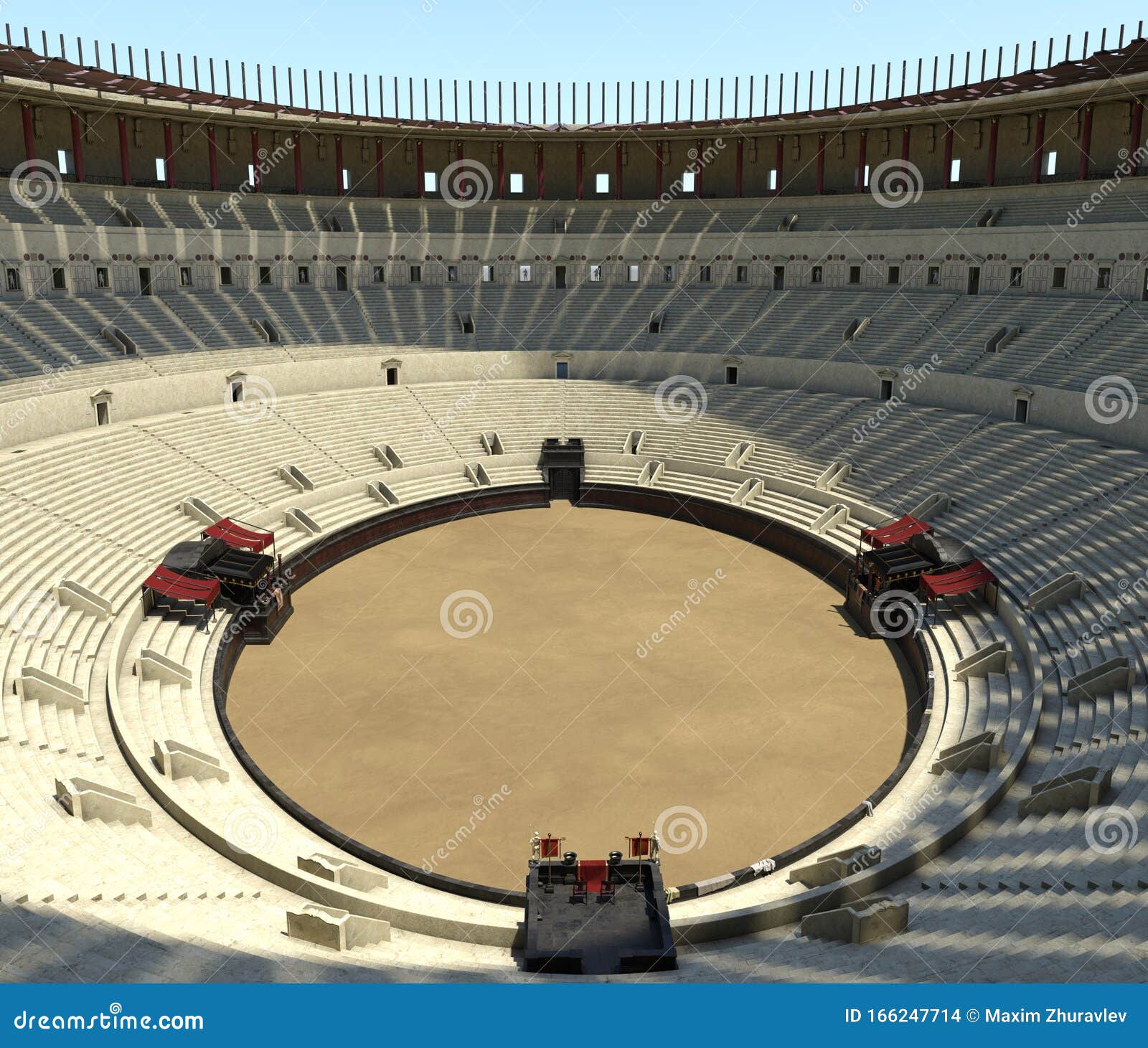 Coliseum Amphitheater in Rome Reconstruction 3d Illustration Stock  Illustration - Illustration of famous, history: 166247714, image size:1600x1461