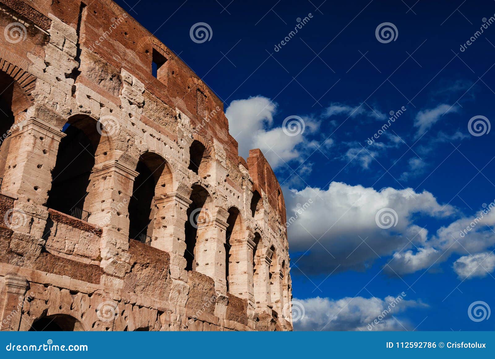 Coliseum arches in Rome stock photo. Image of archeology 112592786
