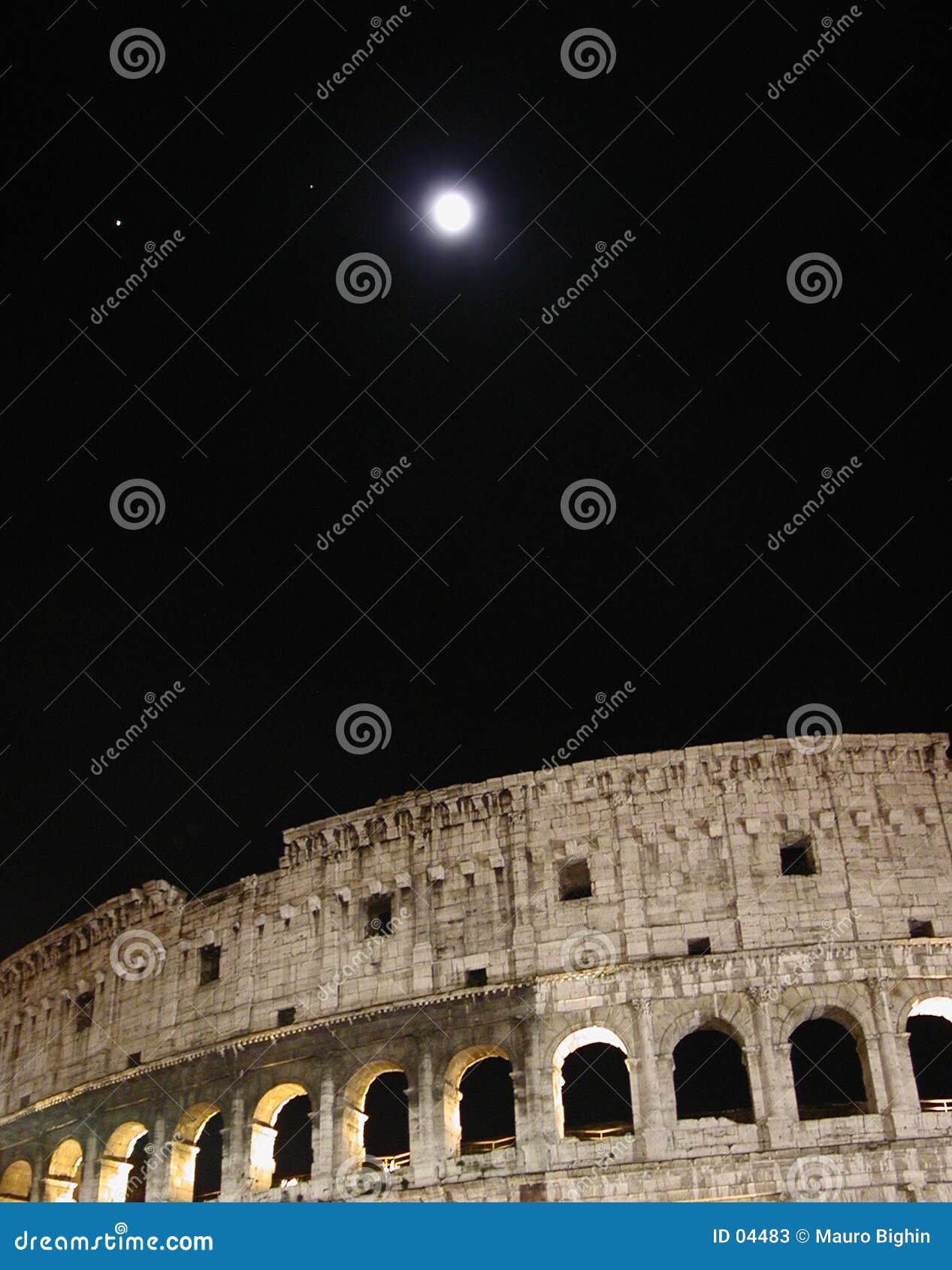 coliseum at night