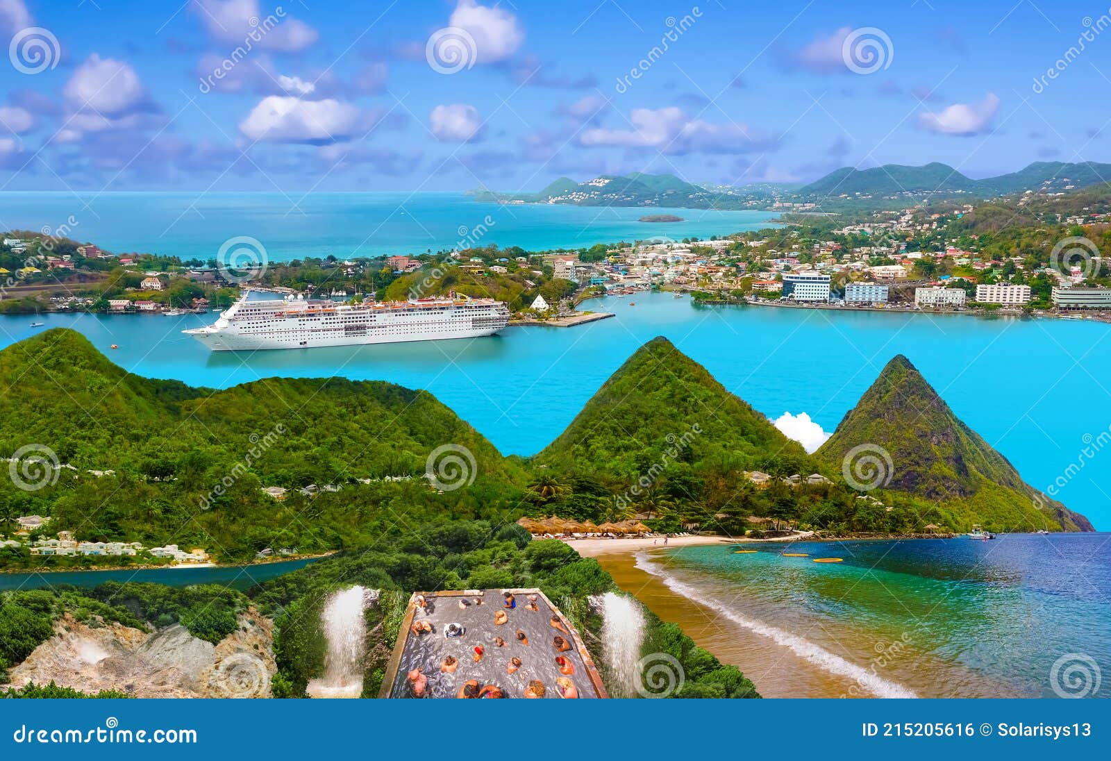 beautiful saint lucia, caribbean islands
