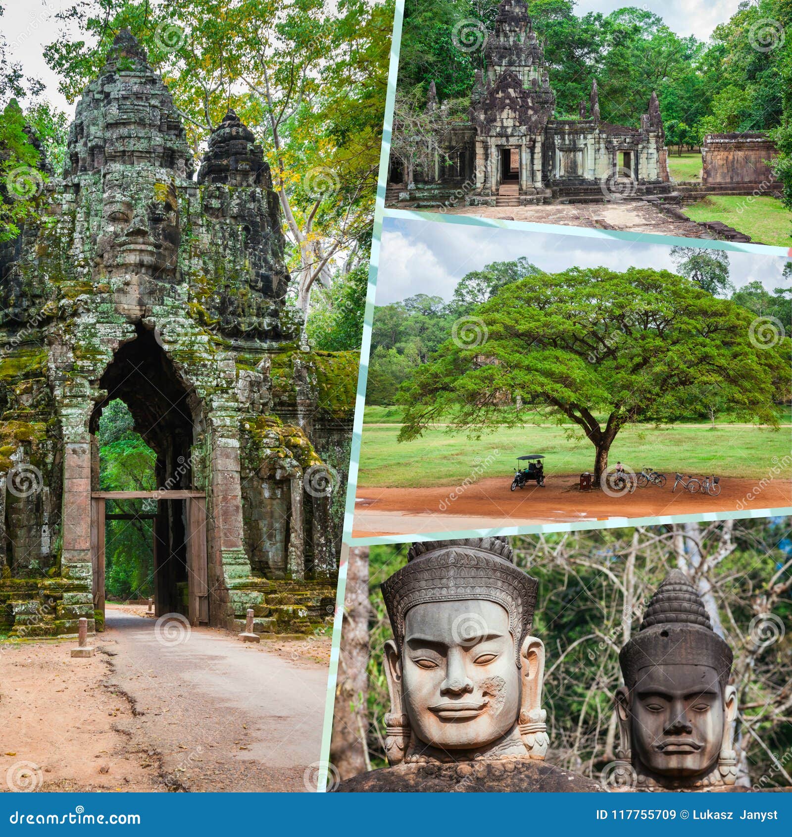 Global Wonders A Stunning Collage Showcasing Iconic Landmarks From Around World 285017374