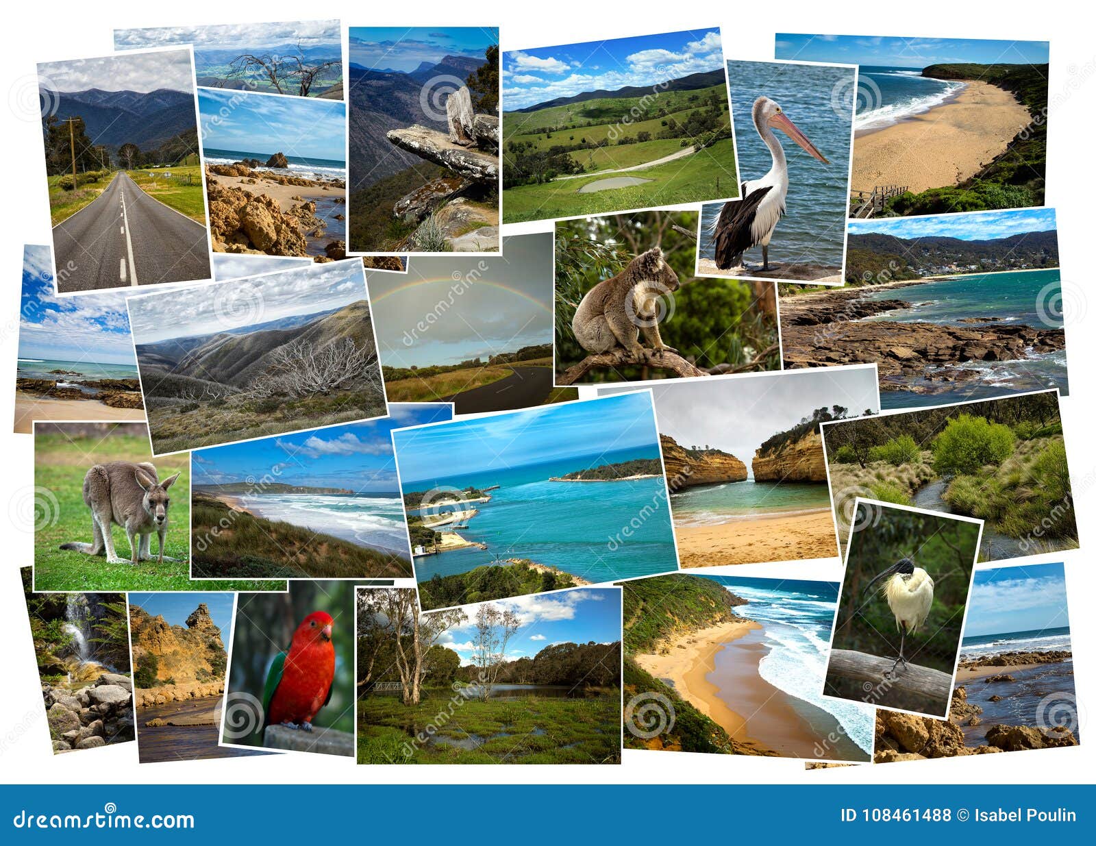 Collage De Imágenes De Australia Foto de archivo Imagen de australia