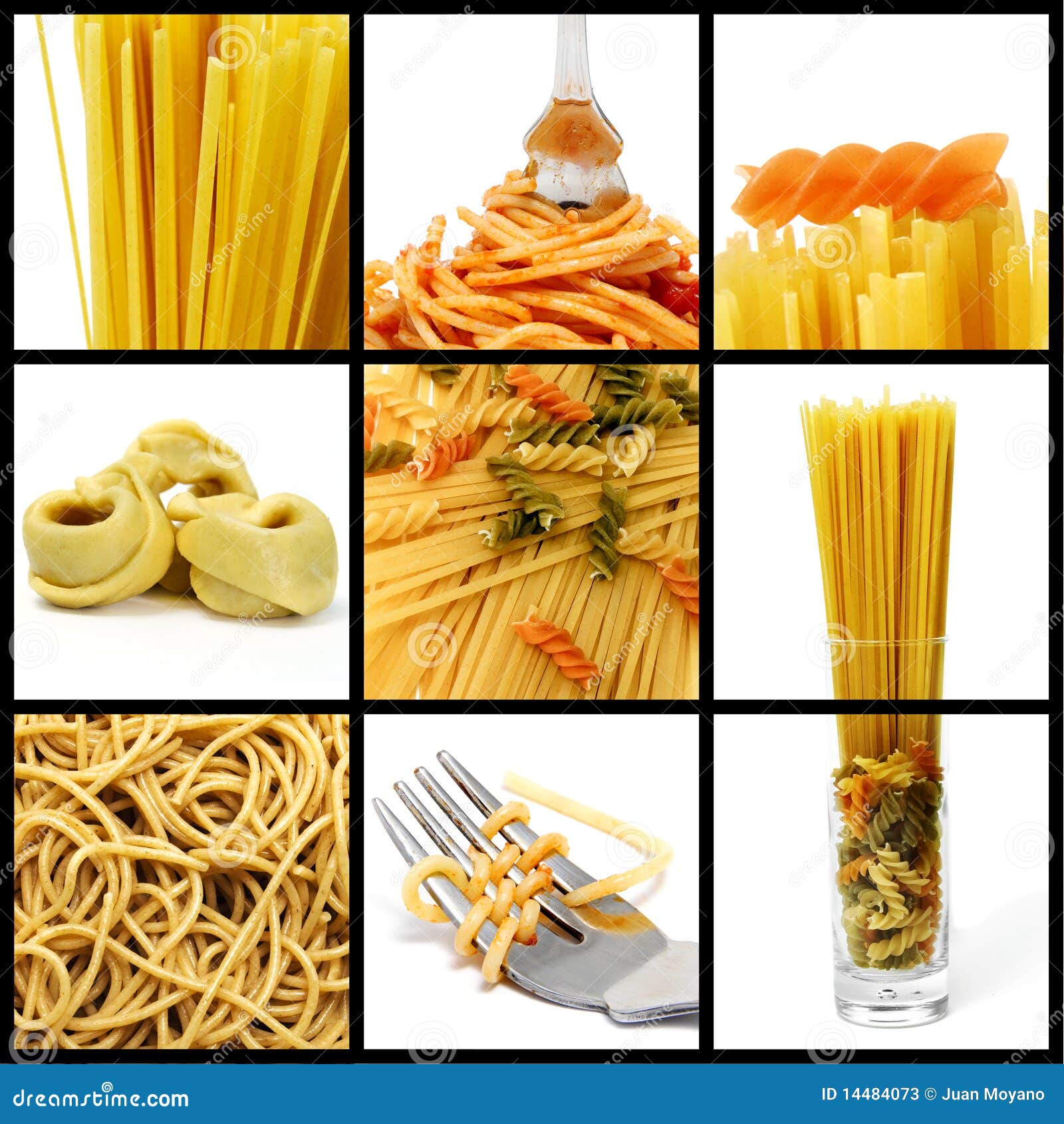 Collage de las pastas imagen de archivo. Imagen de comida - 14484073