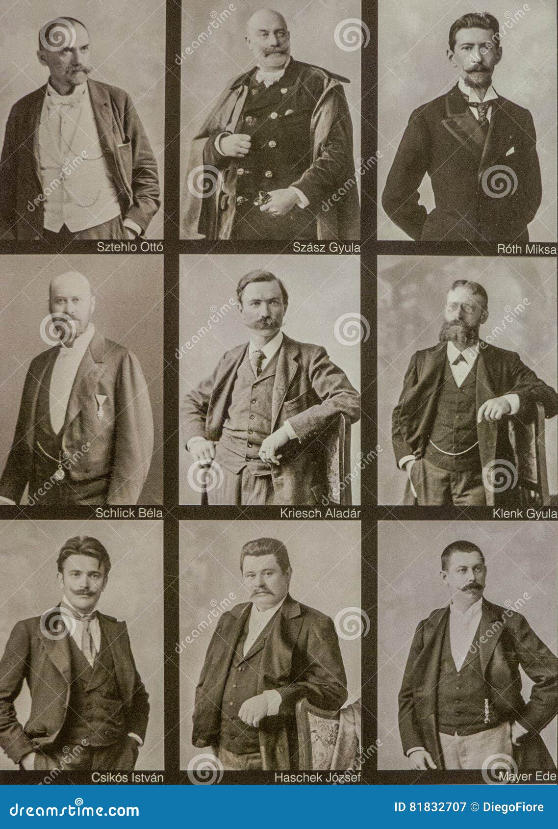 Collage Delle Figure Storiche Ungheresi Famose Fotografia Editoriale Immagine Di Famoso Budapest
