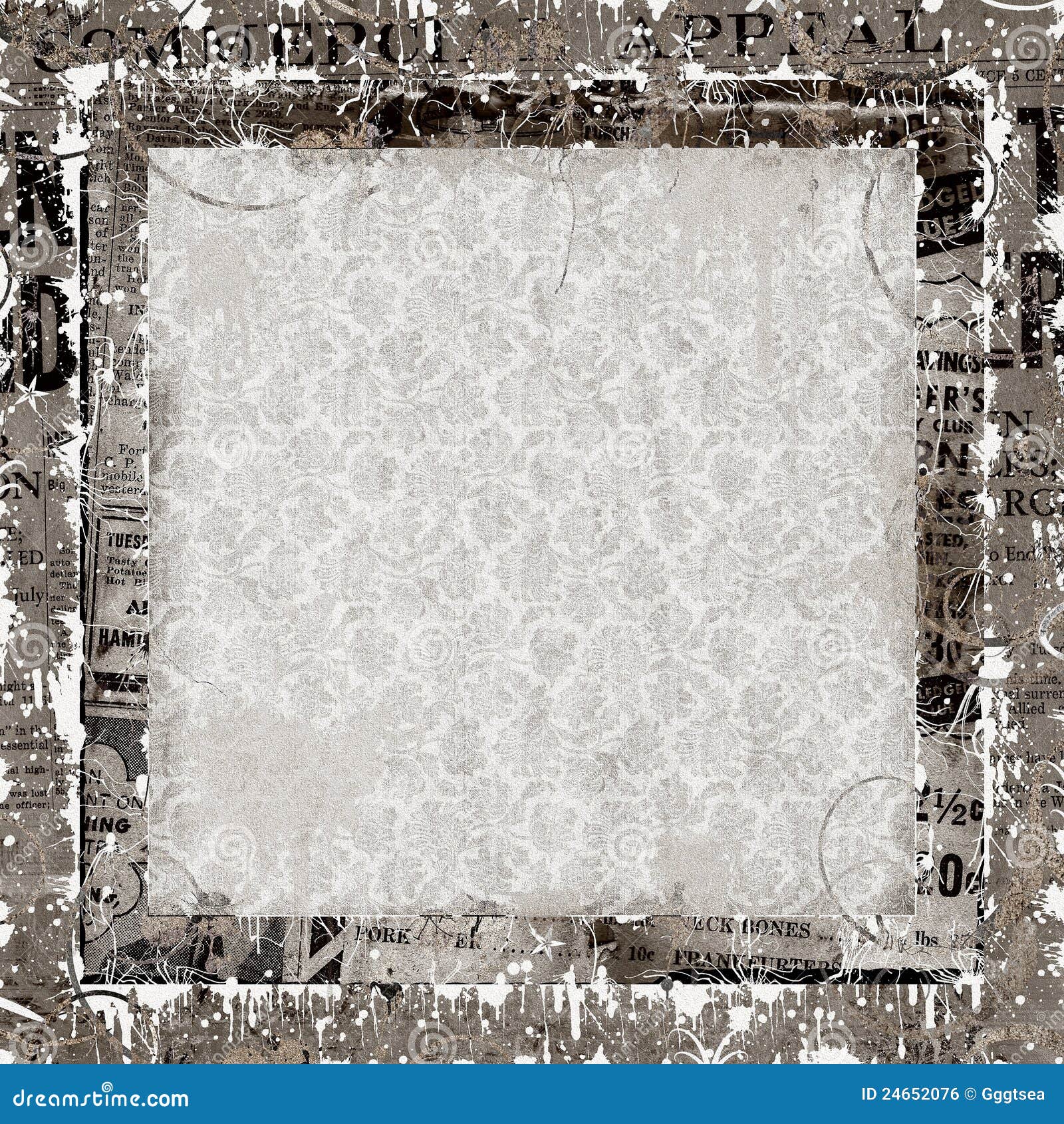 Collage frame background stock illustration. Illustration of graphic