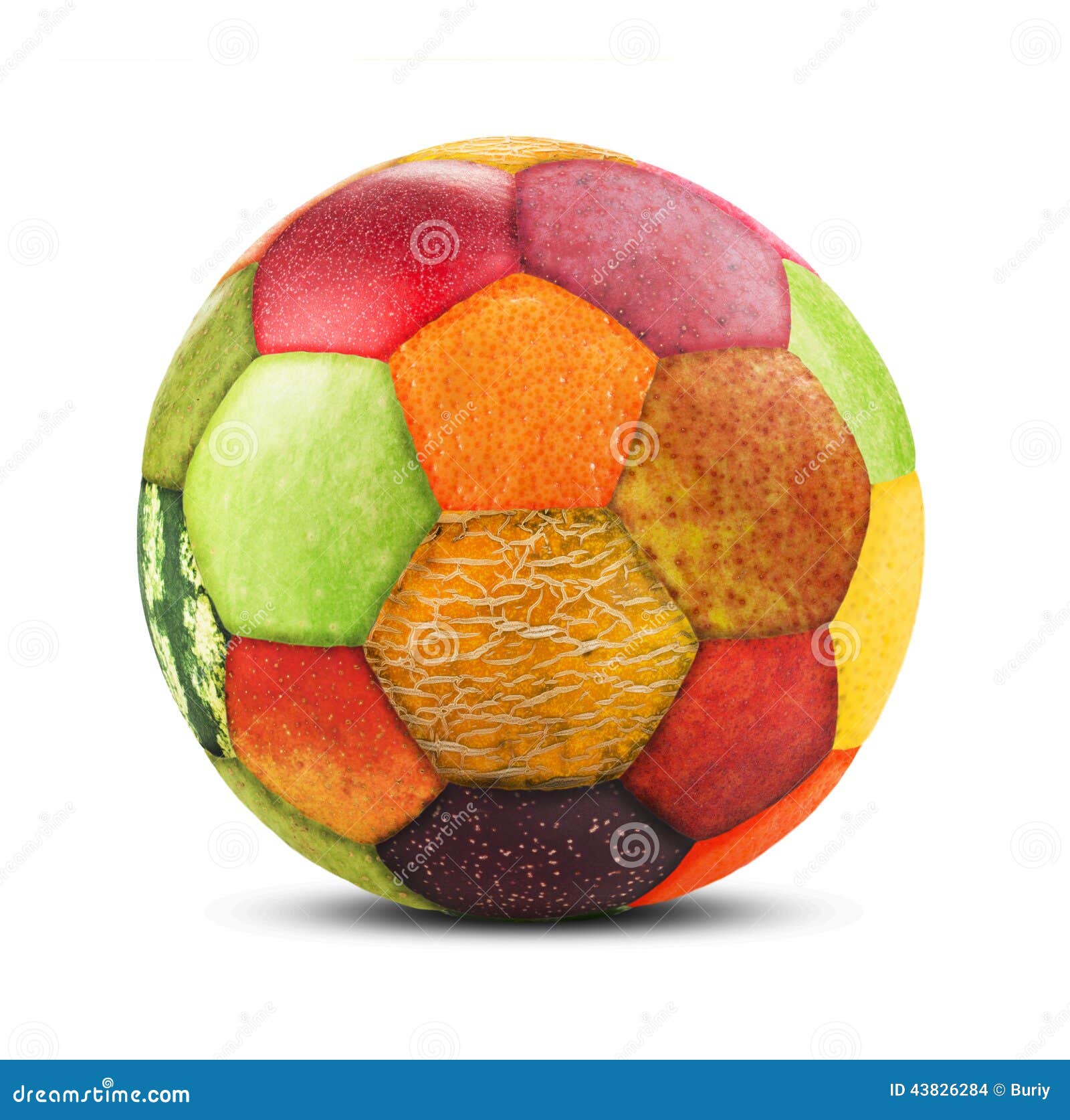 Collage stock photo. Image of isolated, slice, diet, soccer 43826284