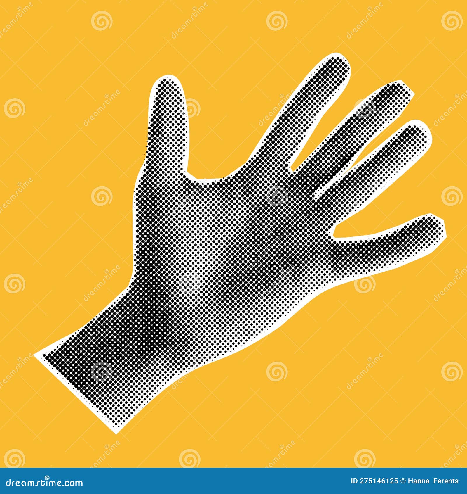 Hands high five pop art Royalty Free Vector Image