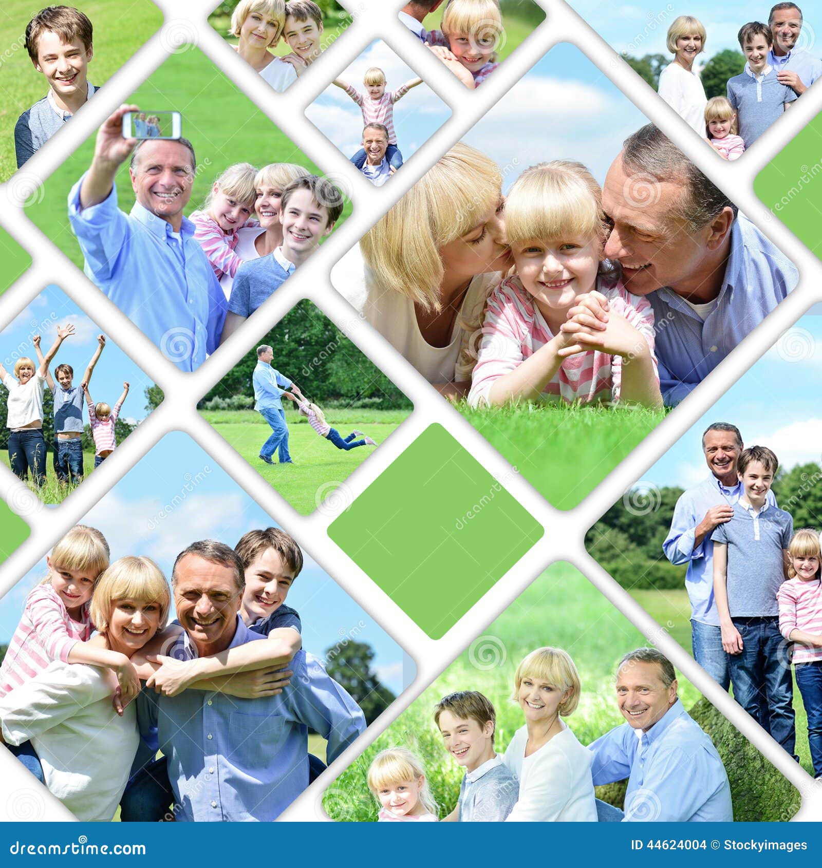 Hond Giotto Dibondon Veel Collage of Happy Family Pictures Stock Photo - Image of girl, cute: 44624004