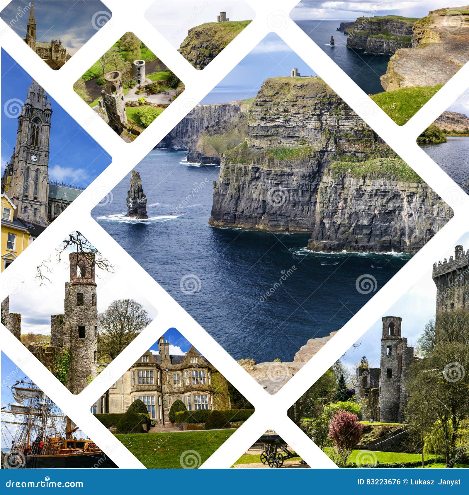Collage of Ireland Images My Photos. Stock Photo Image of ireland