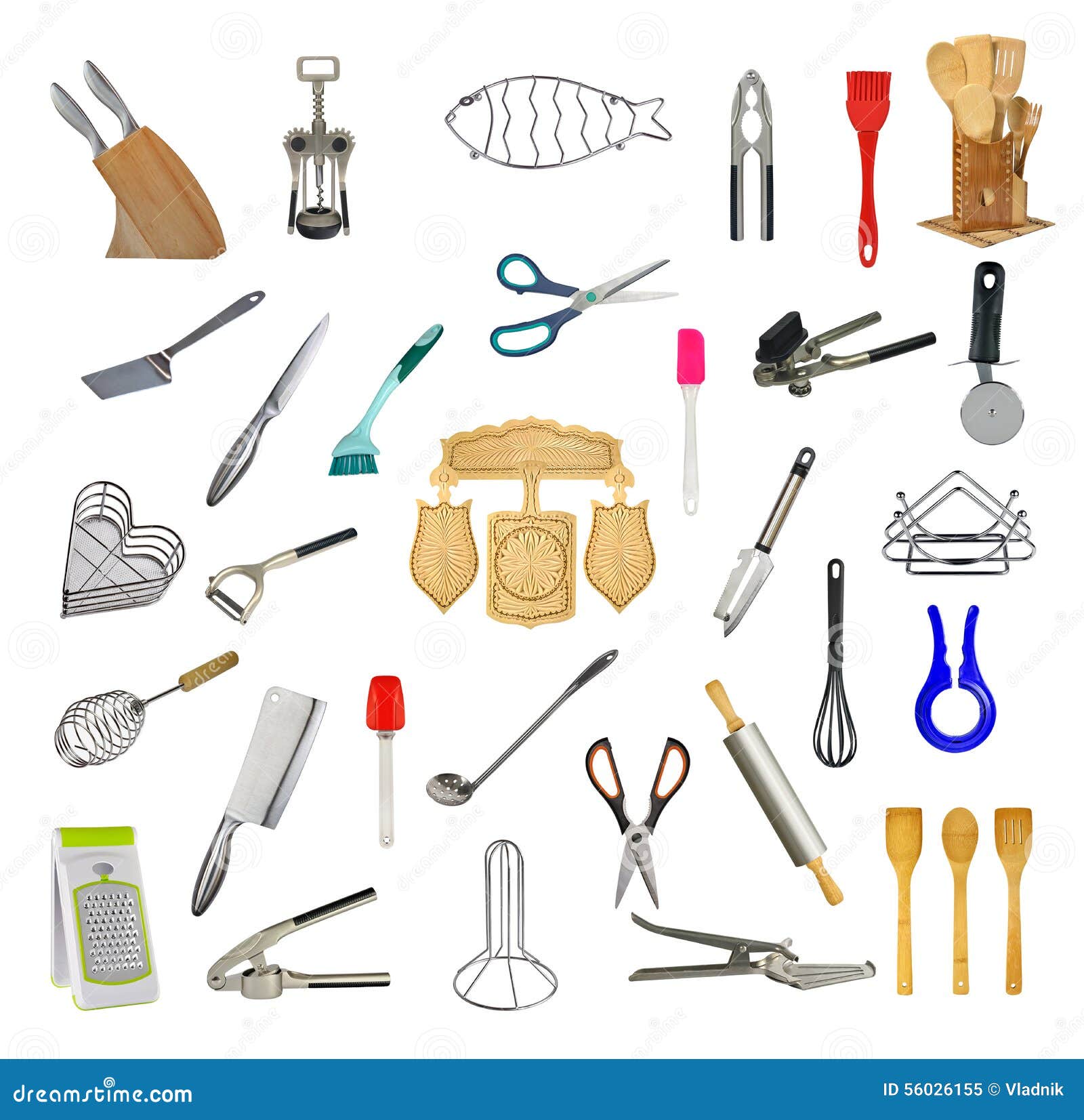 Collage of Kitchen Tools and Accessories Stock Image Image of opener