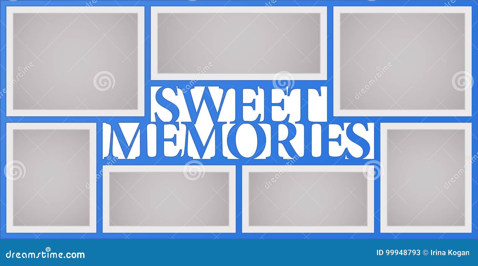 Collage of Photo Frames Vector Illustration, Background Stock Vector -  Illustration of empty, card: 99948793