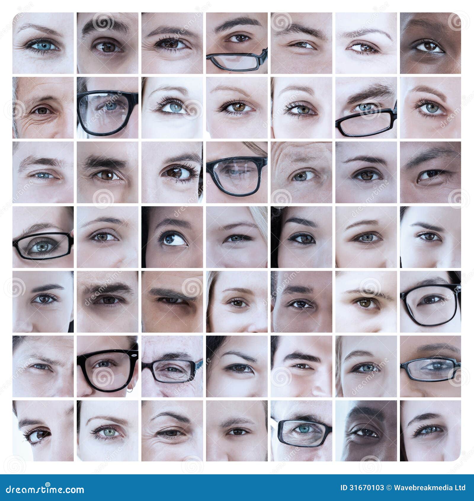 Collage of Pictures with Eyes Stock Image Image of collage, women