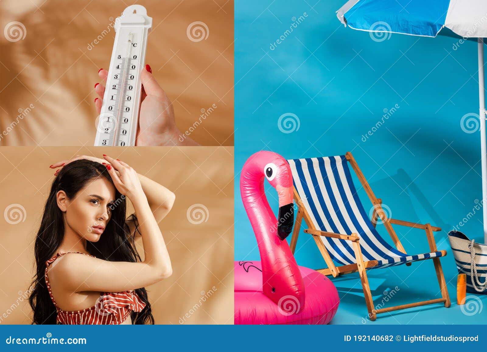 Collage of Woman in Stock Photo Image of model, modeling