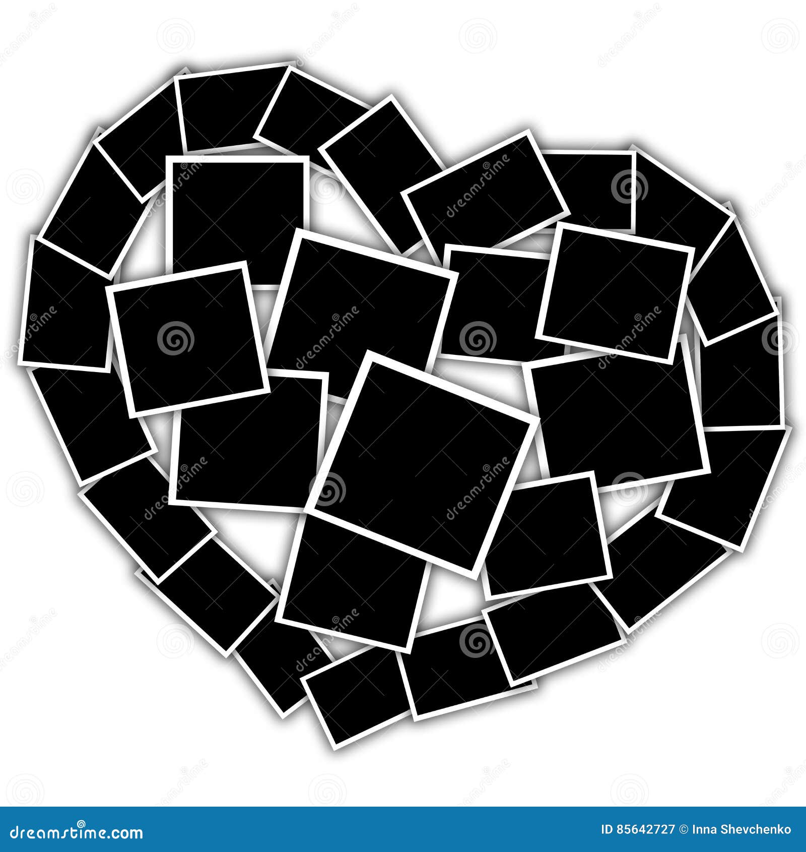heart shape collage frame heart shape collage frame