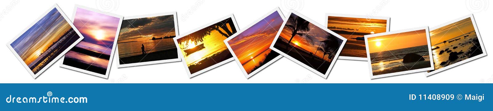 collage of sunset photos