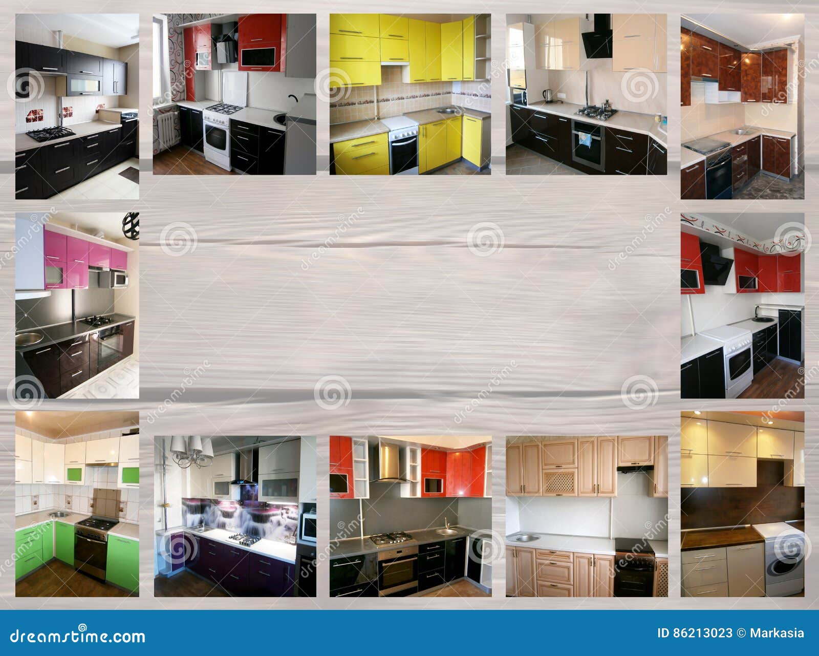 Collage on the Theme of Furniture. Kitchen. Stock Image Image of pink