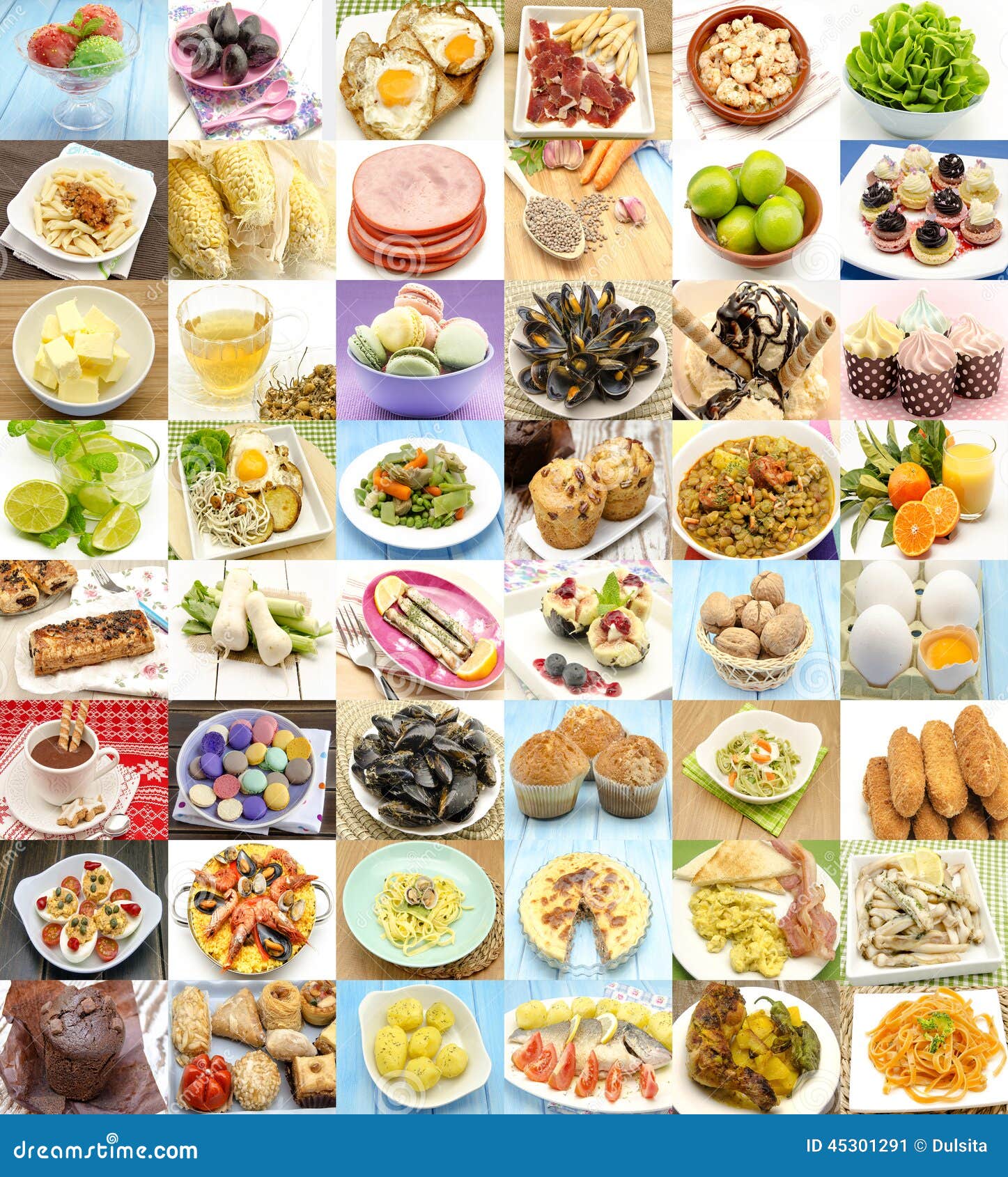 Collage stock image. Image of legumes, ingredient, dishes 45301291