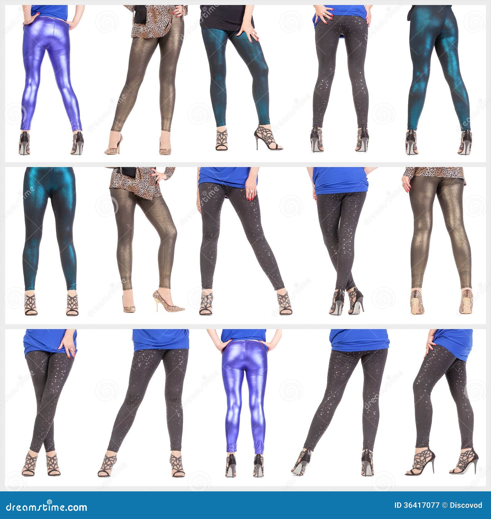 Collage Woman S Legs and Buttocks Clad in Shimmering Leggin Stock Image -  Image of stockings, female: 36417077