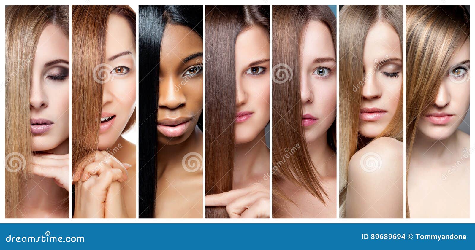 collage of women with various hair color, skin tone and complexion