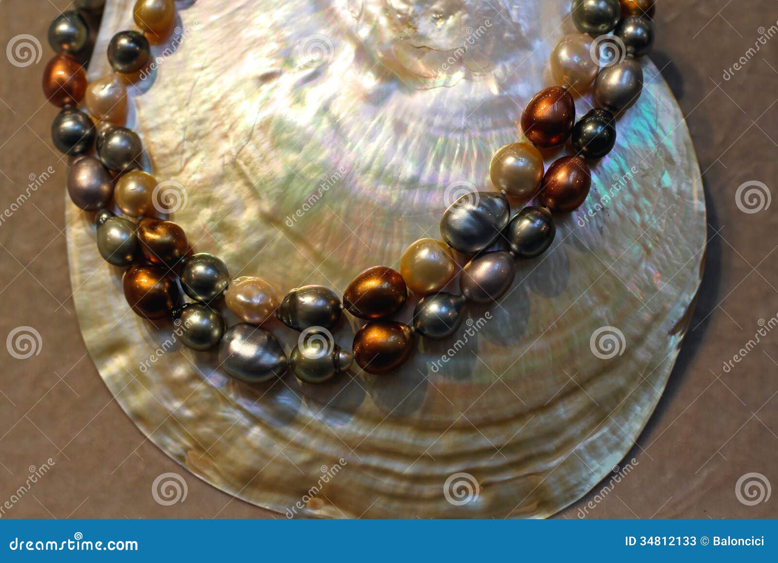 Collana Di Perle Semplici Bianche Da 12 Mm / Perla Di