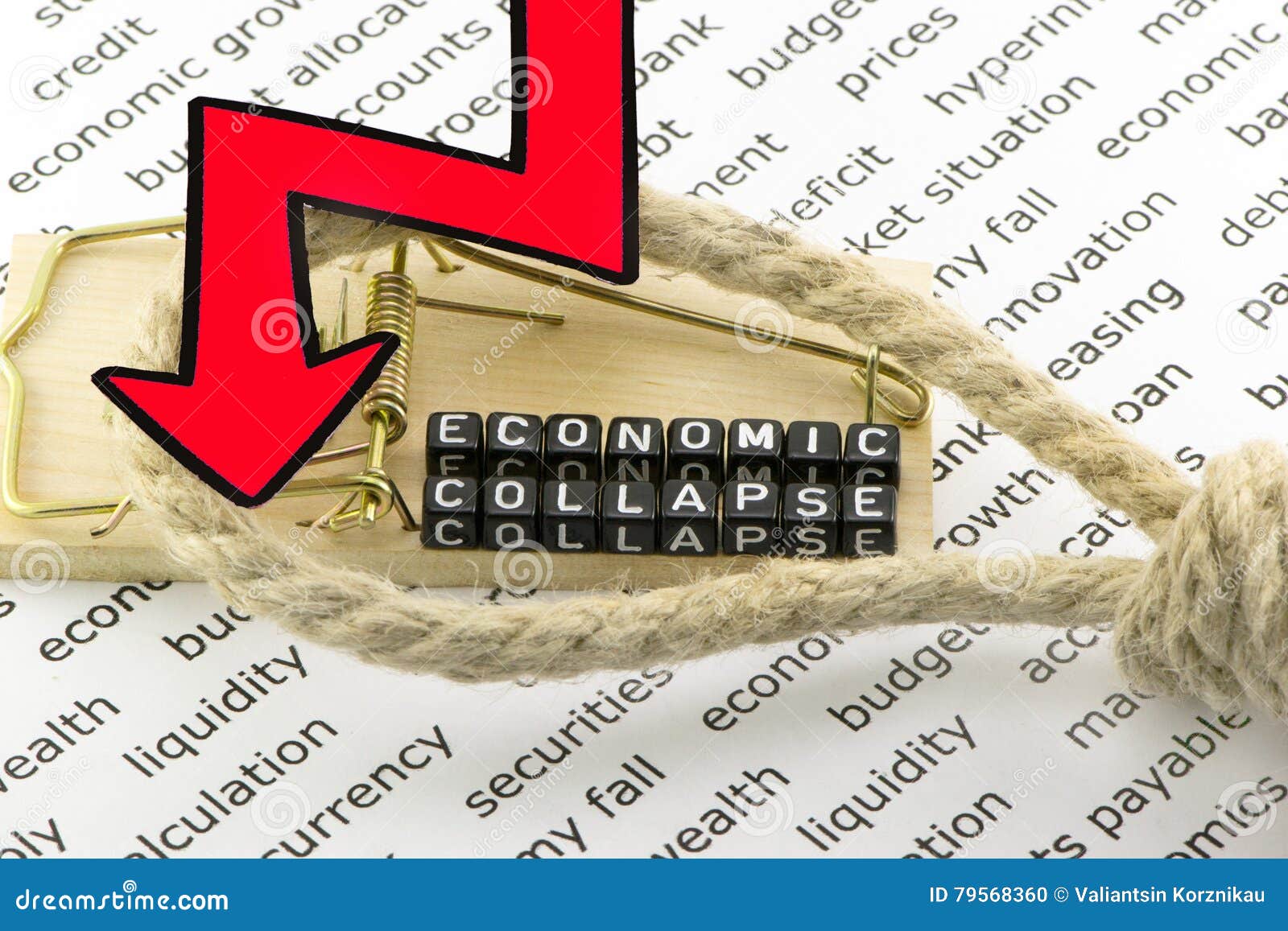 The Collapse of the Economy Stock Photo Image of bankrupt, global