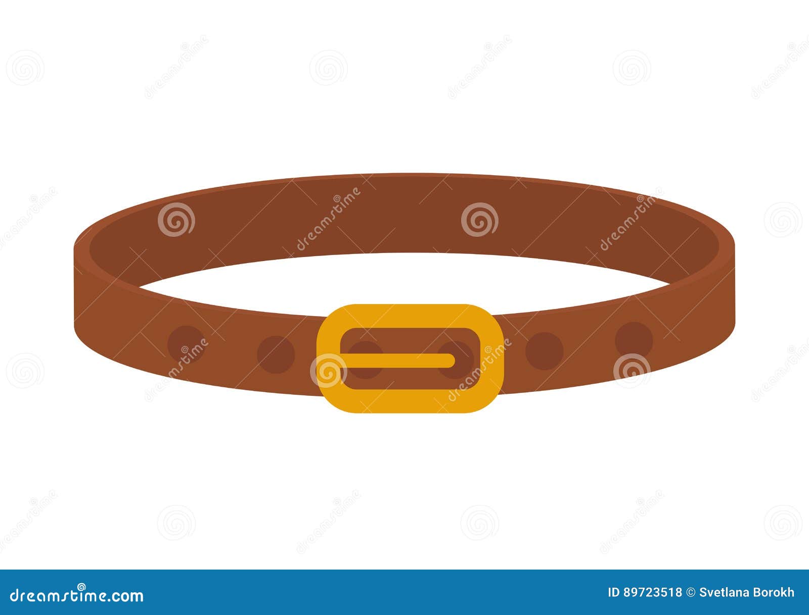 Collar for Animals Icon, Flat, Cartoon Style. Isolated on White ...