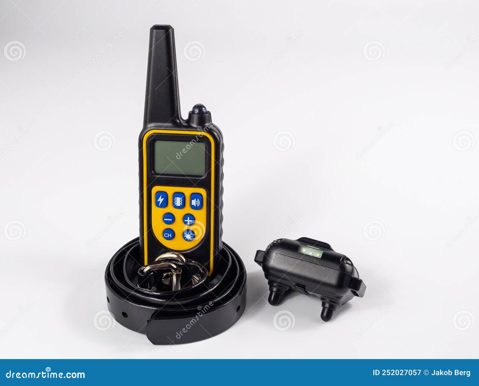 Collar and Remote Control for Dog Barking. Stock Image Image of bird