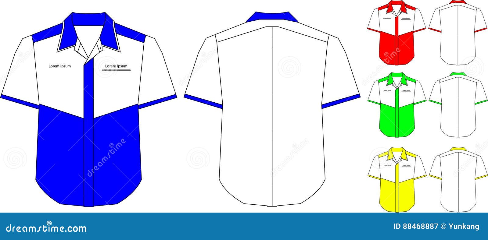 Collar Shirt Template Collar Shirt Template