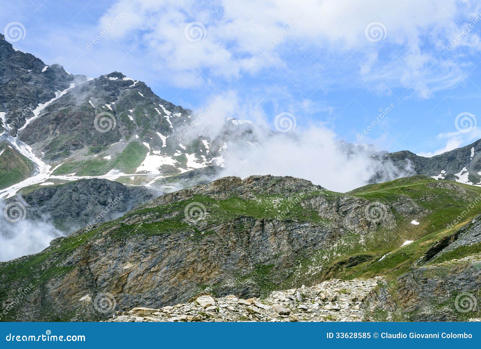 Colle Dell Agnello, Italian Alps Stock Image - Image of outdoor, summer ...